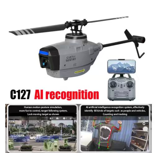 Rc Helicopter Single Rotor - RC ERA C127AI Brushless 4CH Helicopter
