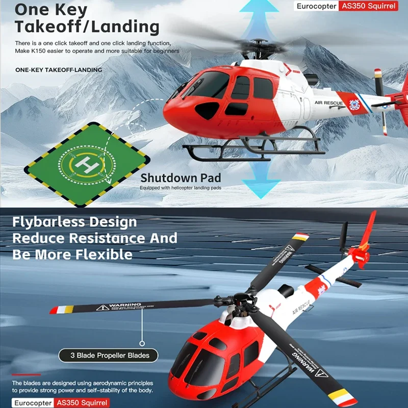 WLtoys 4CH K150-AS350 RC Helic - Rc Helicopter Gas ulasan dan harga