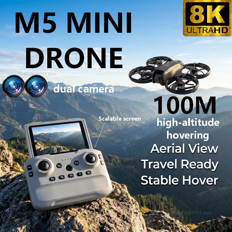 2026 New M5 Mini Drone 8K HD C - Rc Helicopter Electric ulasan dan harga