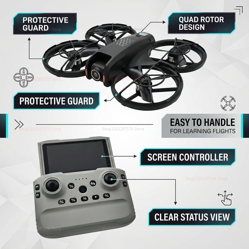 2026 New M5 Mini Drone 8K HD C - Rc Helicopter Electric ulasan dan harga