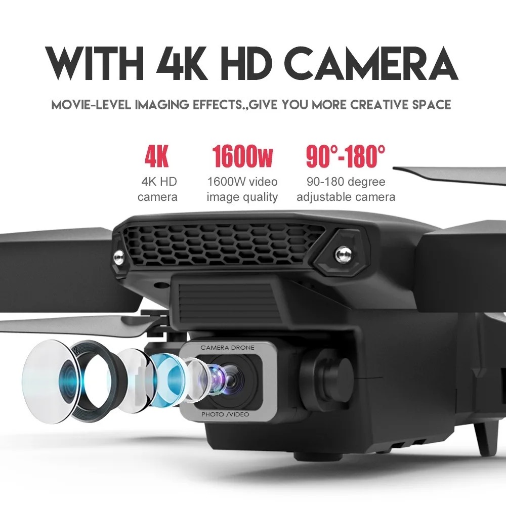 RC Drone New E88Pro 4K Profess - Rc Helicopter Electric ulasan dan harga