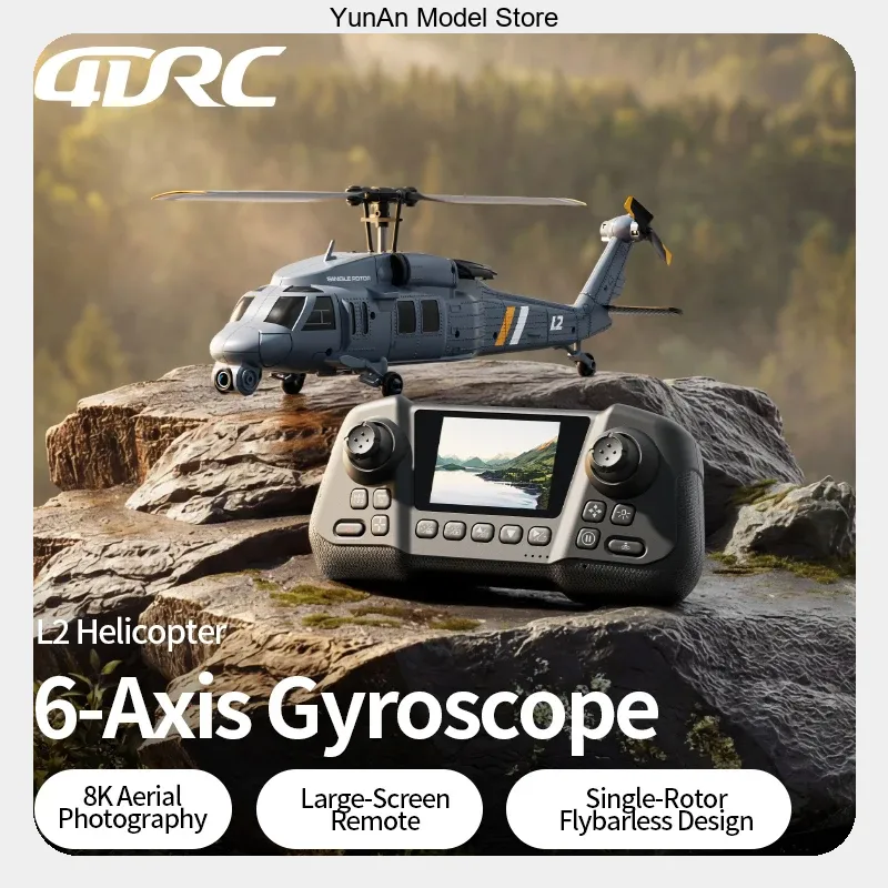 4DRC L2 8K UHD FPV RC Helicopt - Rc Helicopter Single Rotor ulasan dan harga