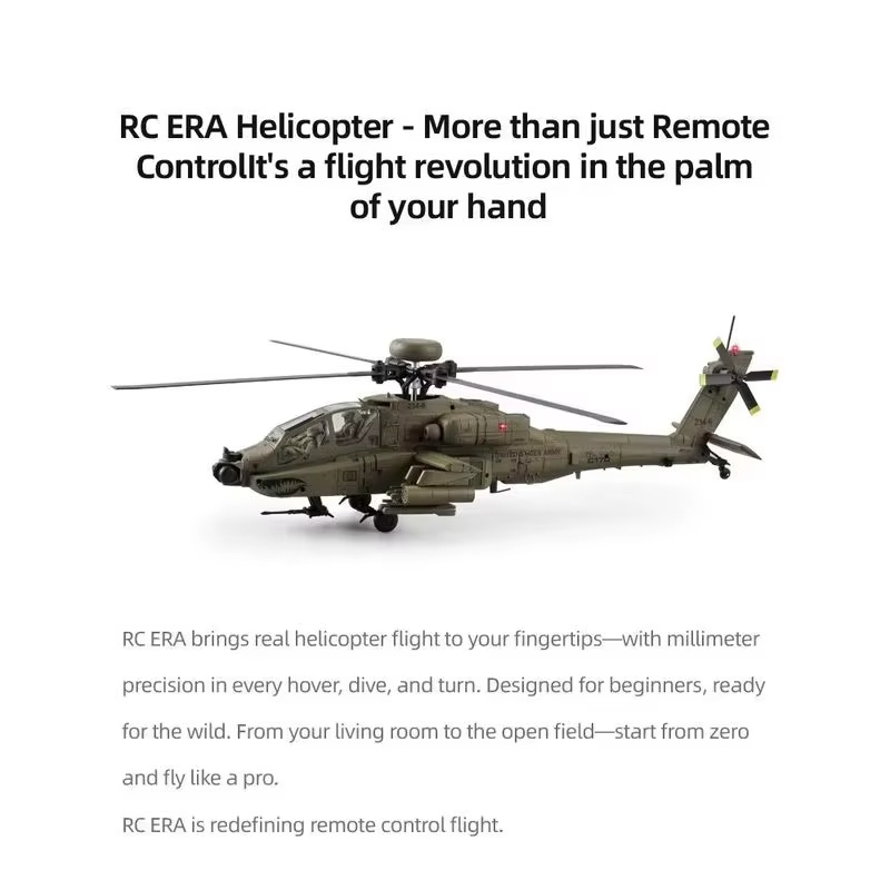 In Stock Hot RC Era AH-64D Apa - Rc Helicopter Single Rotor ulasan dan harga